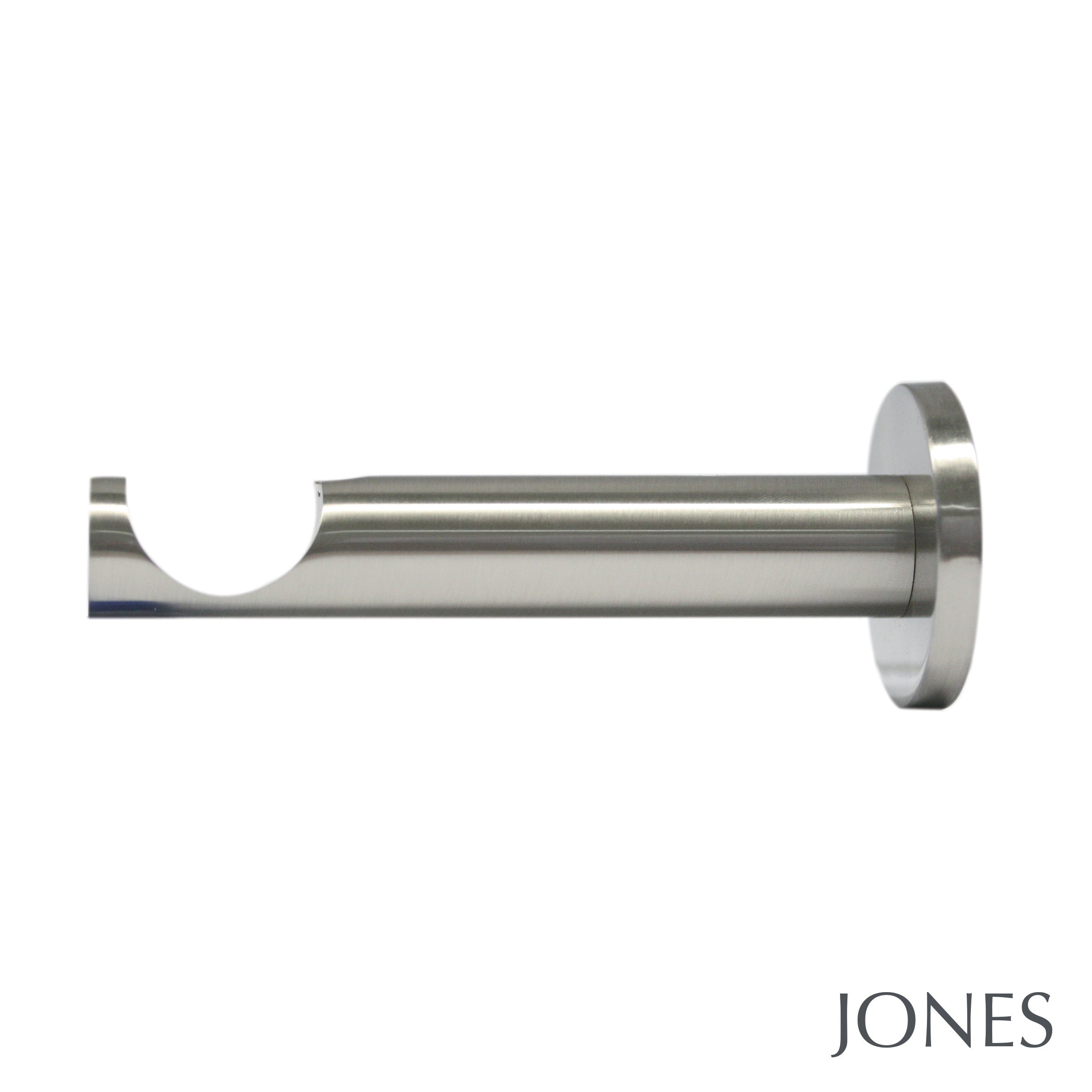 Jones Lunar 11cm Curtain Pole Bracket Matt Nickel