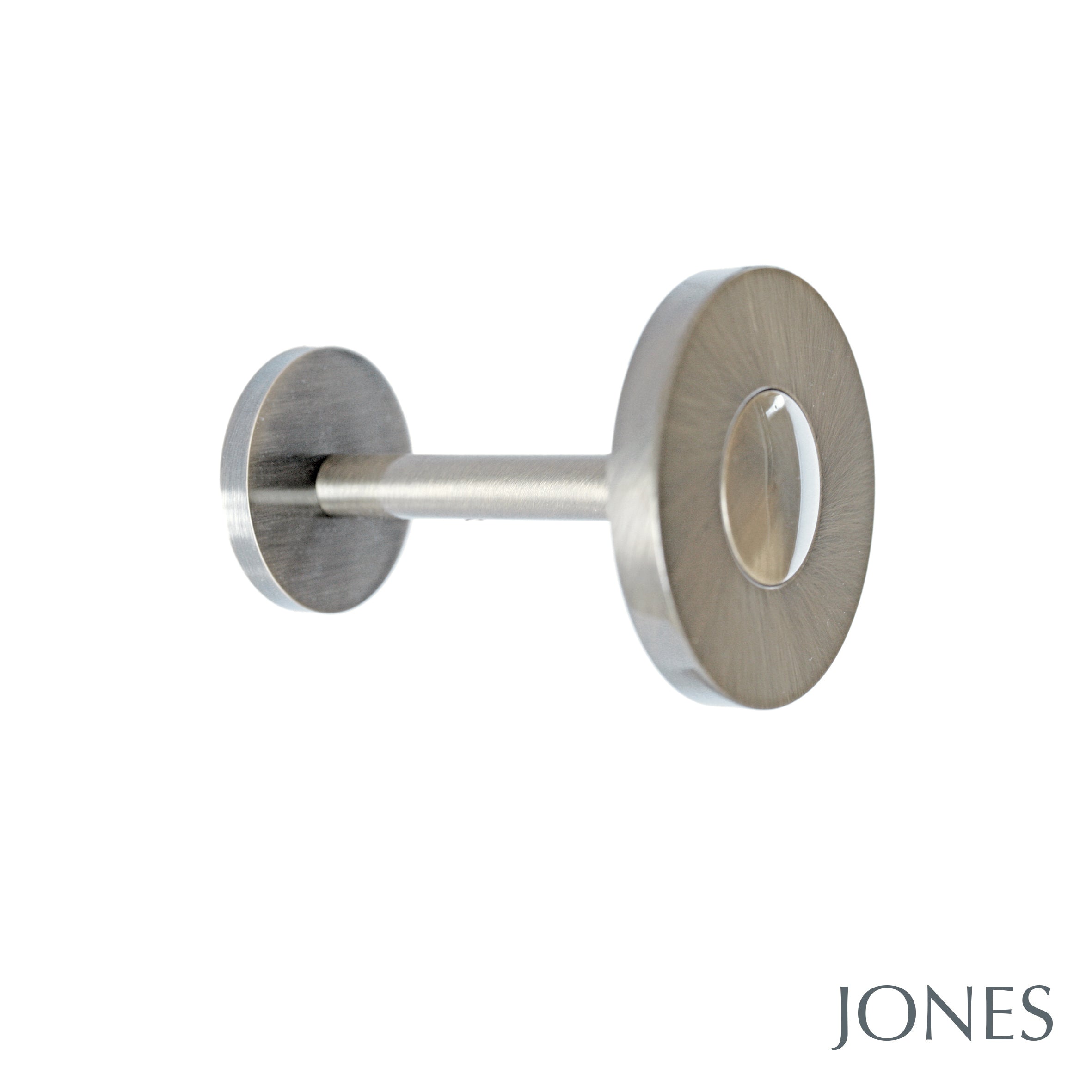 Jones Lunar Curtain Holdbacks in Matt Nickel
