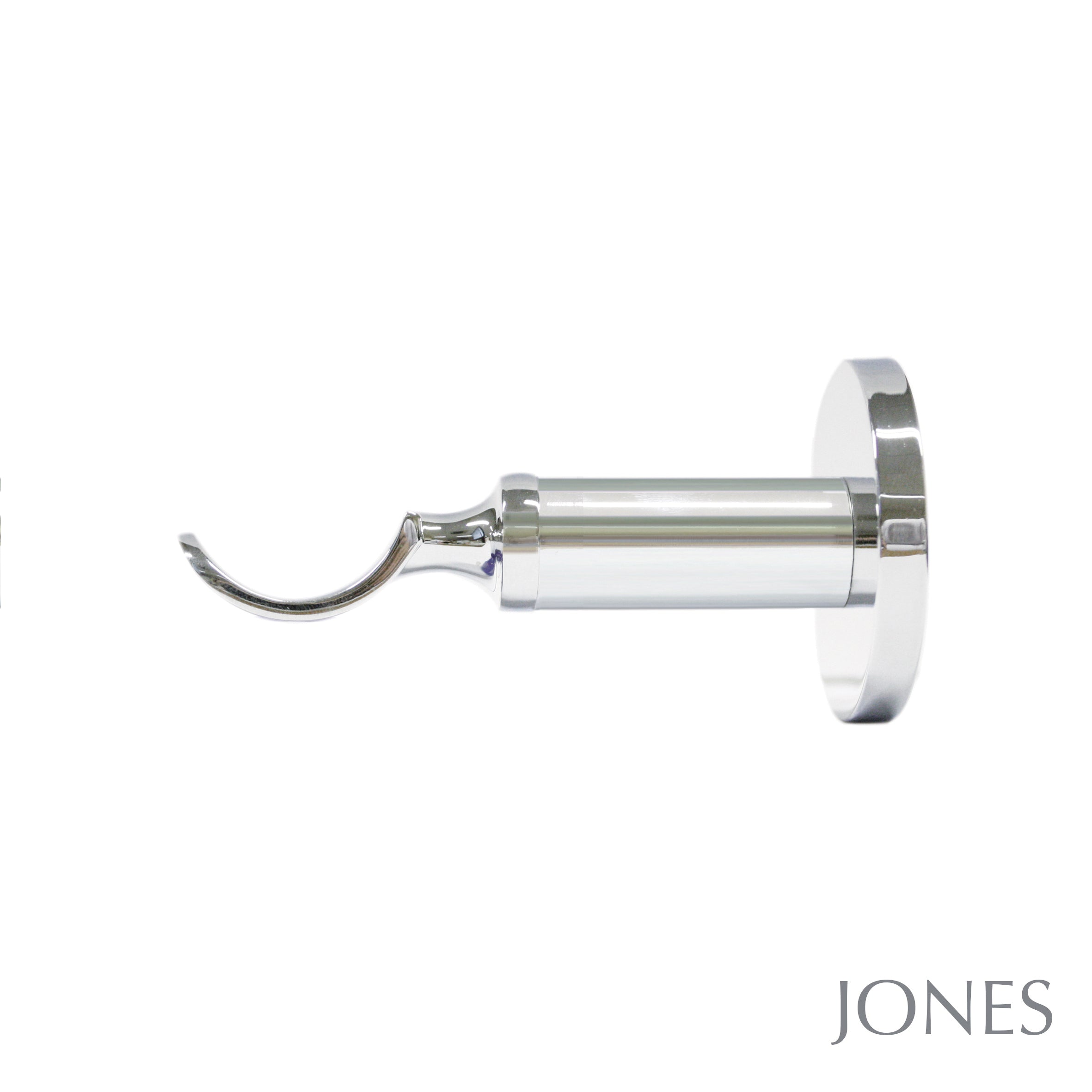 Jones Lunar Curtain Pole Passing Bracket Chrome