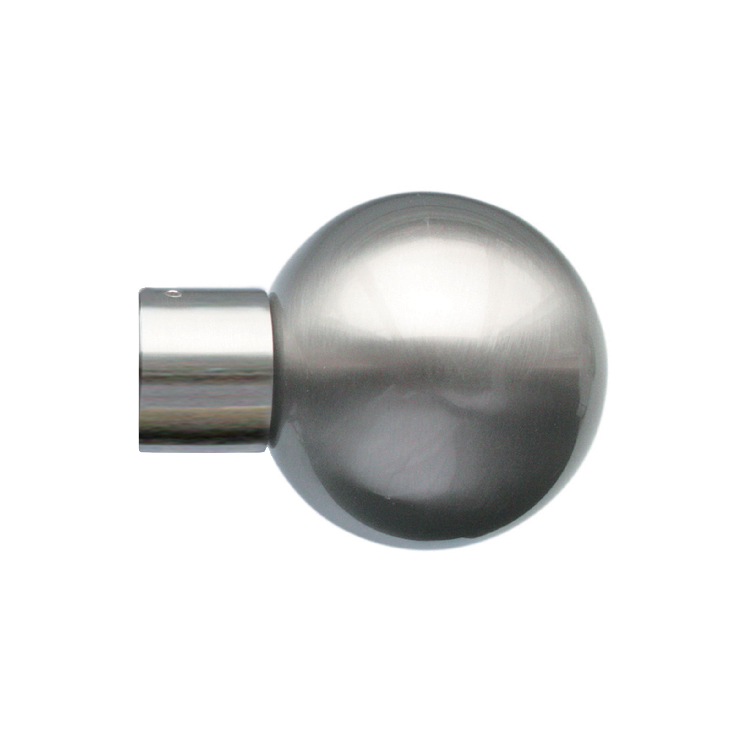 Jones Lunar Ball Finials in Matt Nickel