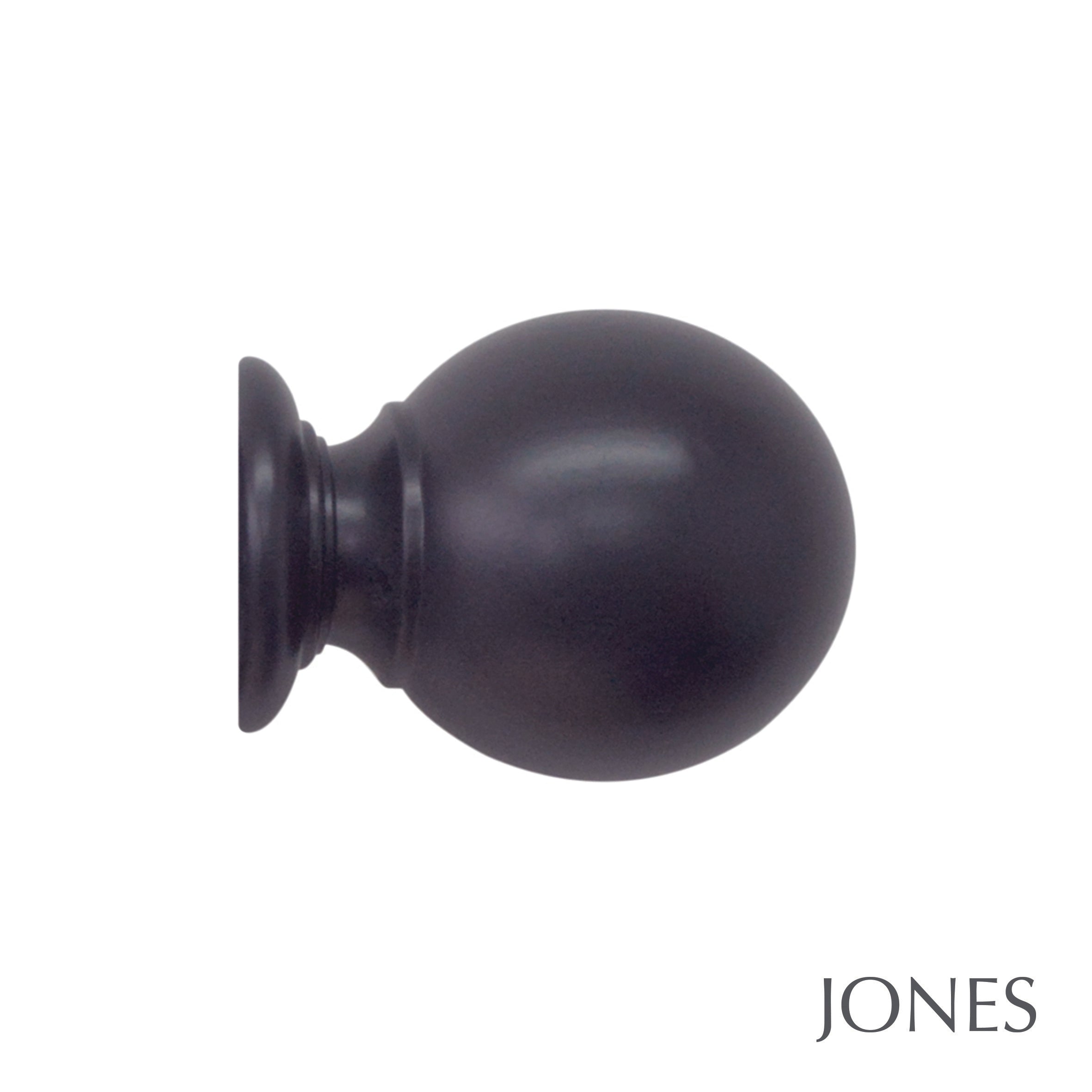 Jones Interiors Estate Ball Finial Curtain Pole Set in Juniper