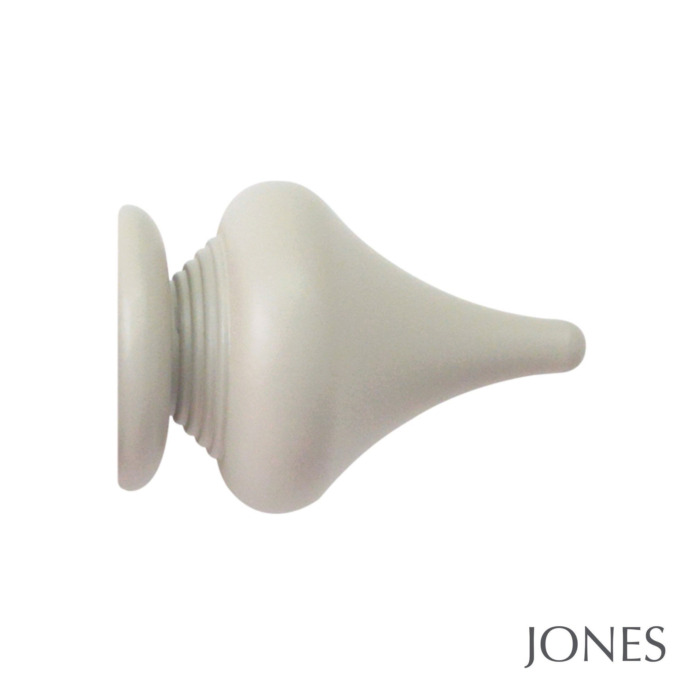 Jones Interiors Estate Minaret Finial Curtain Pole Set in Clay