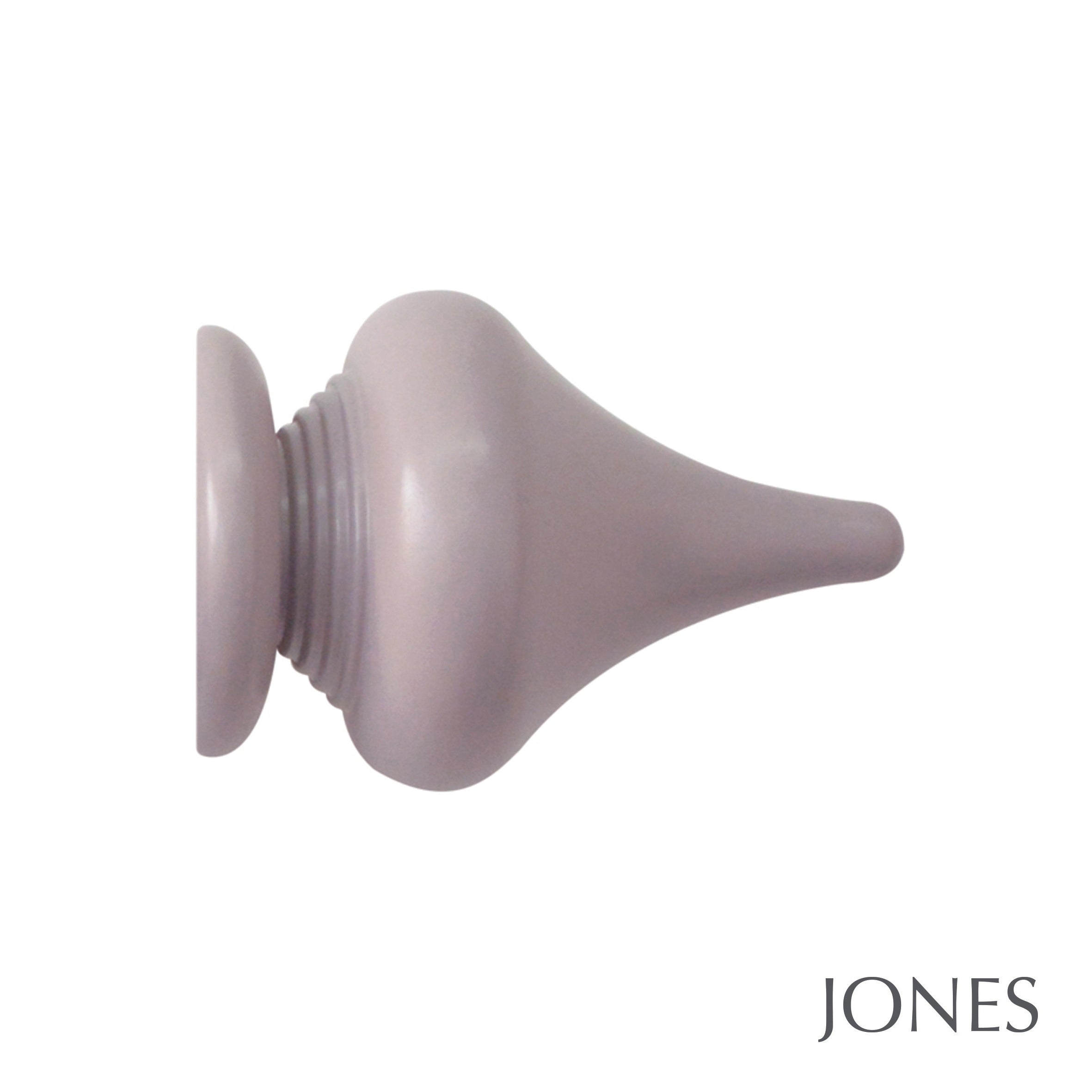 Jones Interiors Estate Minaret Finial Curtain Pole Set in Heather