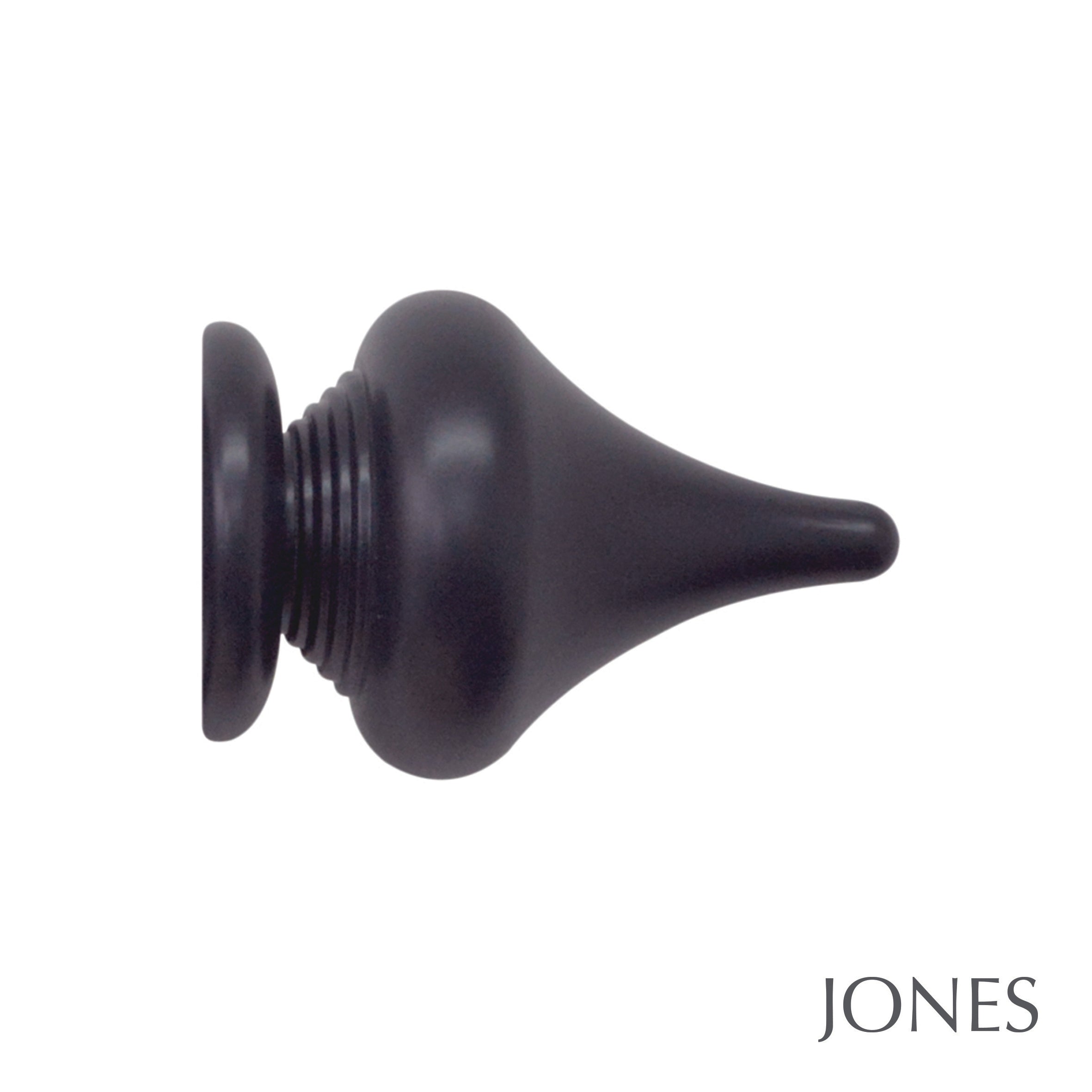 Jones Interiors Estate Minaret Finial Curtain Pole Set in Juniper