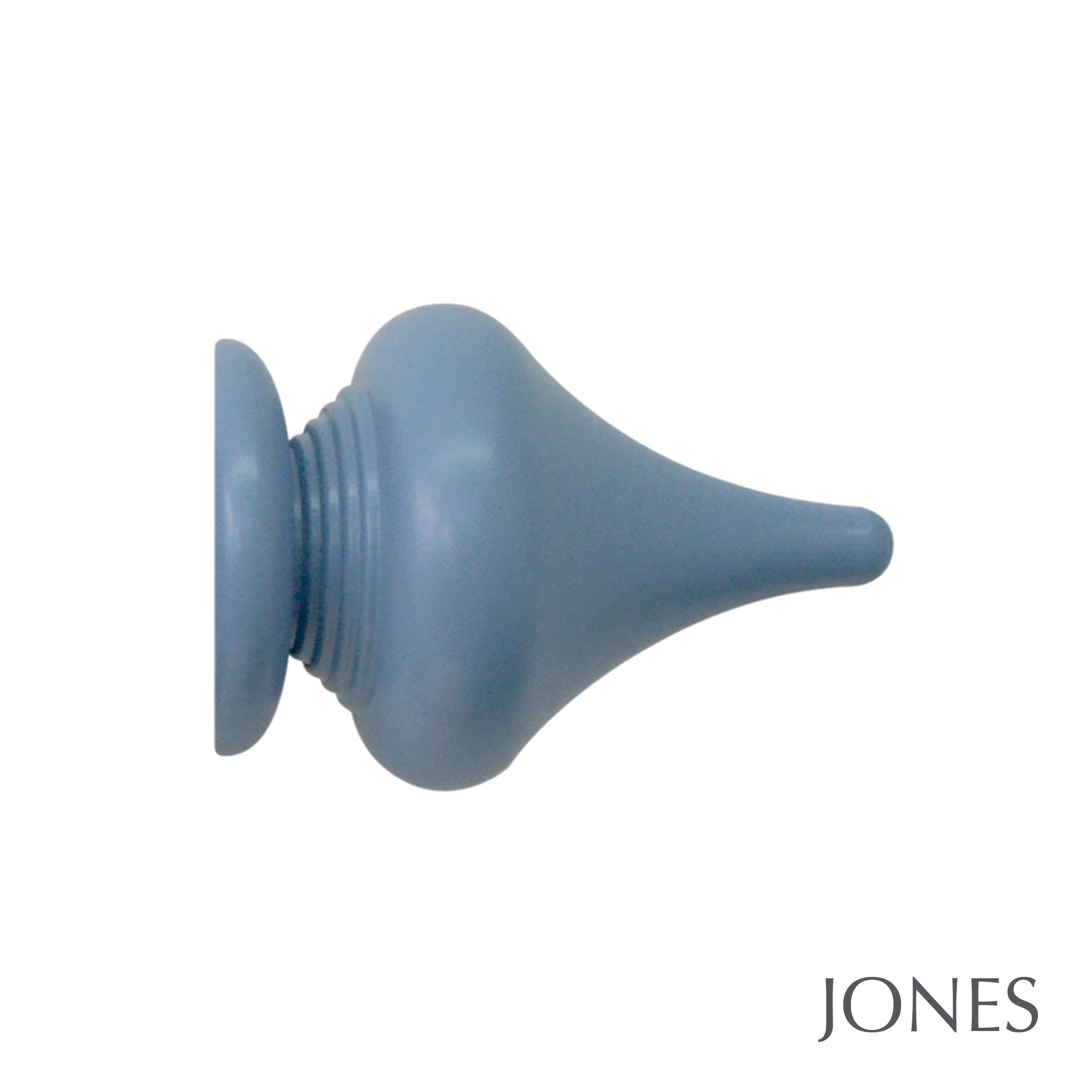 Jones Interiors Estate Minaret Finial Curtain Pole Set in Regatta