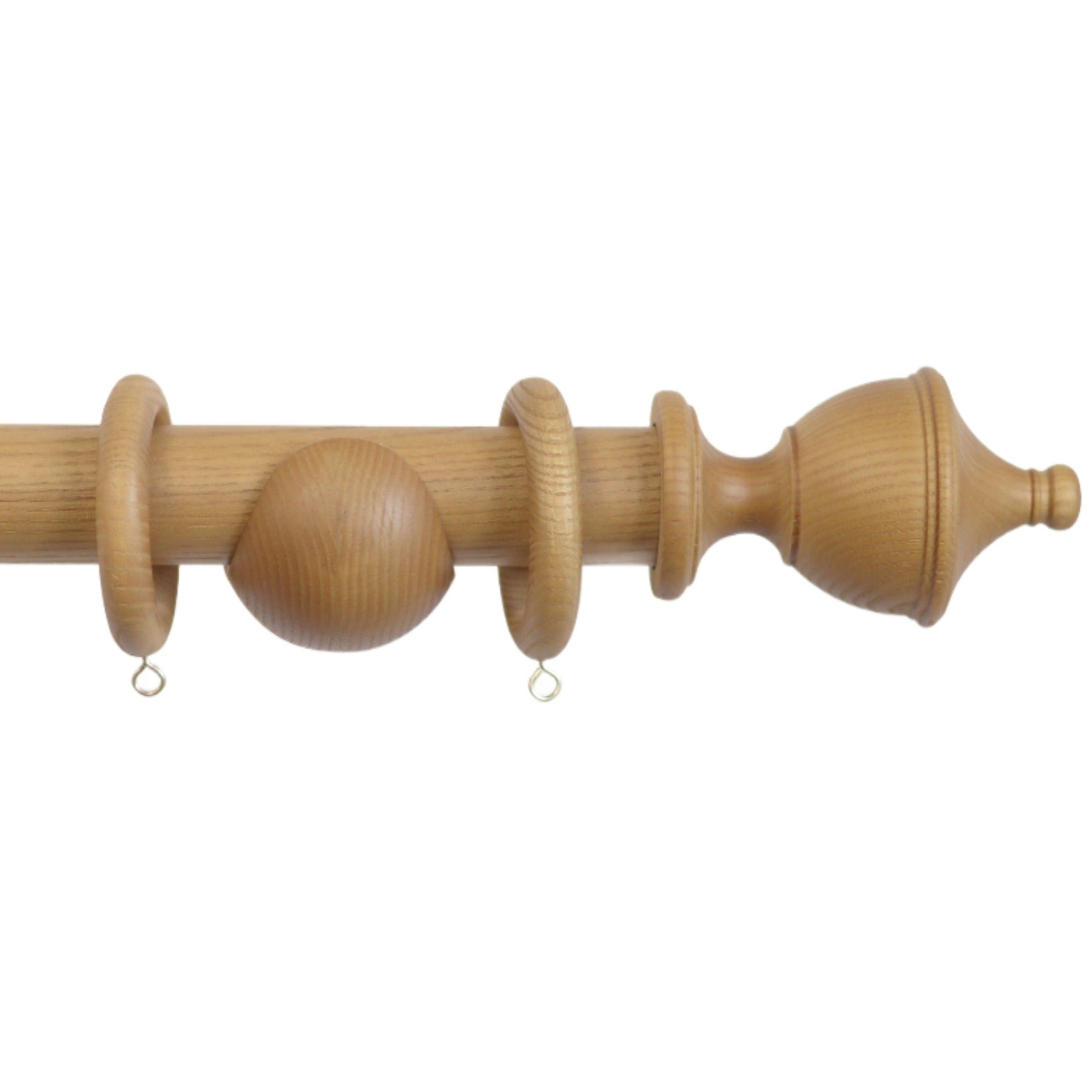 Laura Ashley Haywood Curtain Pole Set in Honey Oak