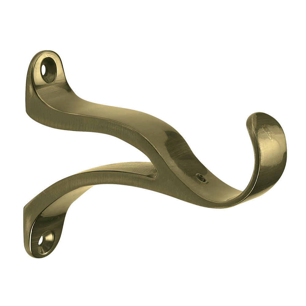 Hallis Museum Recess Brackets in Antique Brass