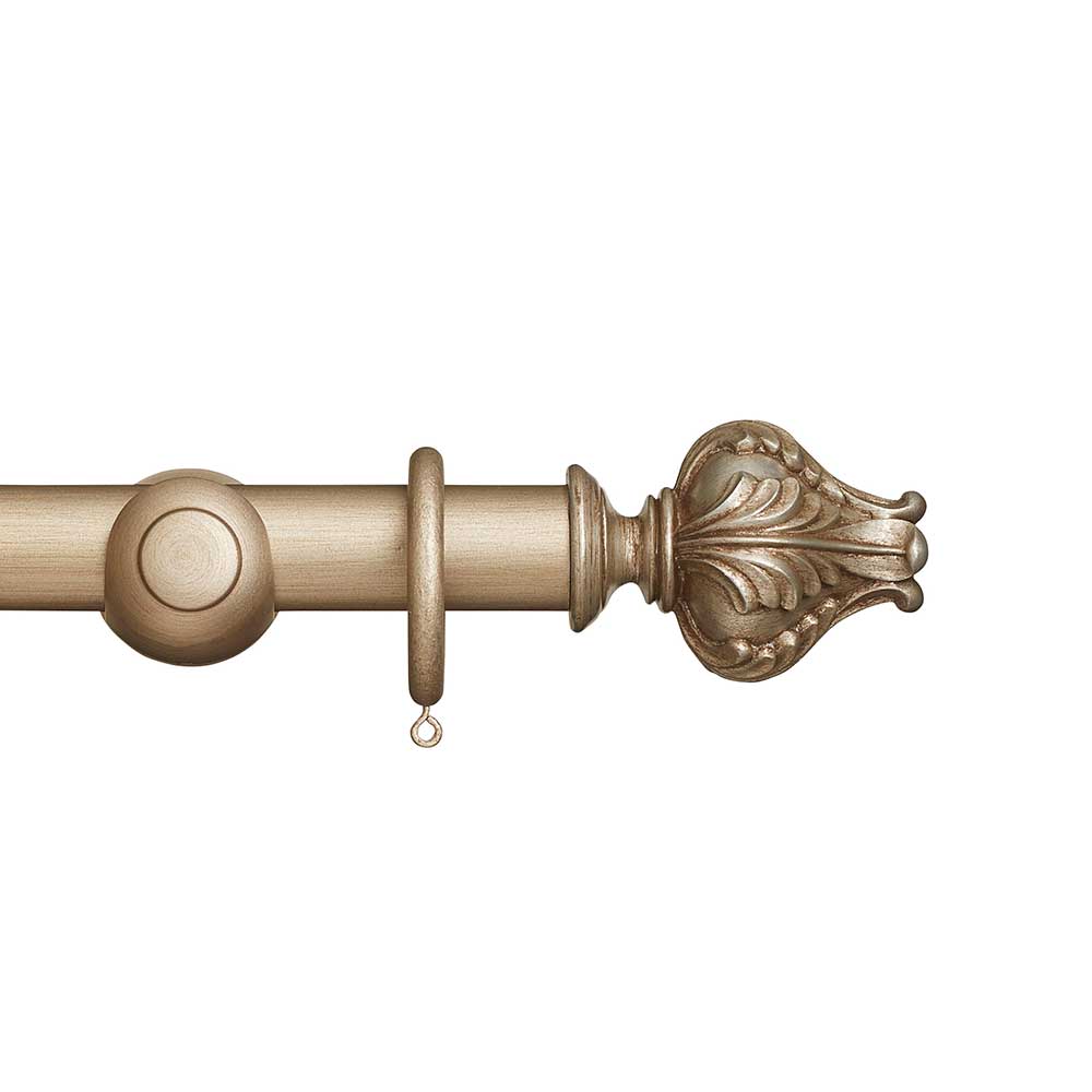 Hallis Museum Vienna Curtain Pole Set in Satin Oyster