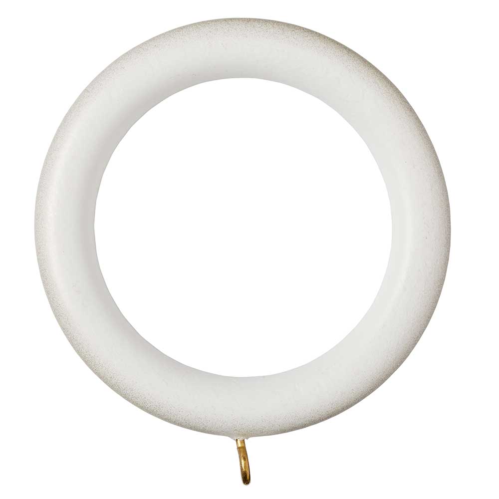 Hallis Museum Curtain Pole Rings in Cream & Gold