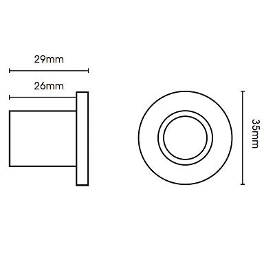 Hallis Neo Metal Recess Brackets in Spun Brass Effect