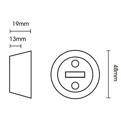 Hallis Neo Recess Brackets in Stainless Steel Effect