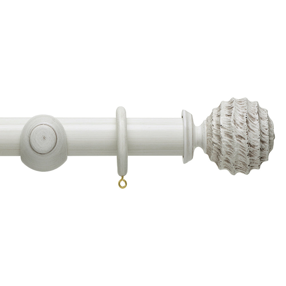 Hallis Origins Fossil Curtain Pole Set in Chalk Stone