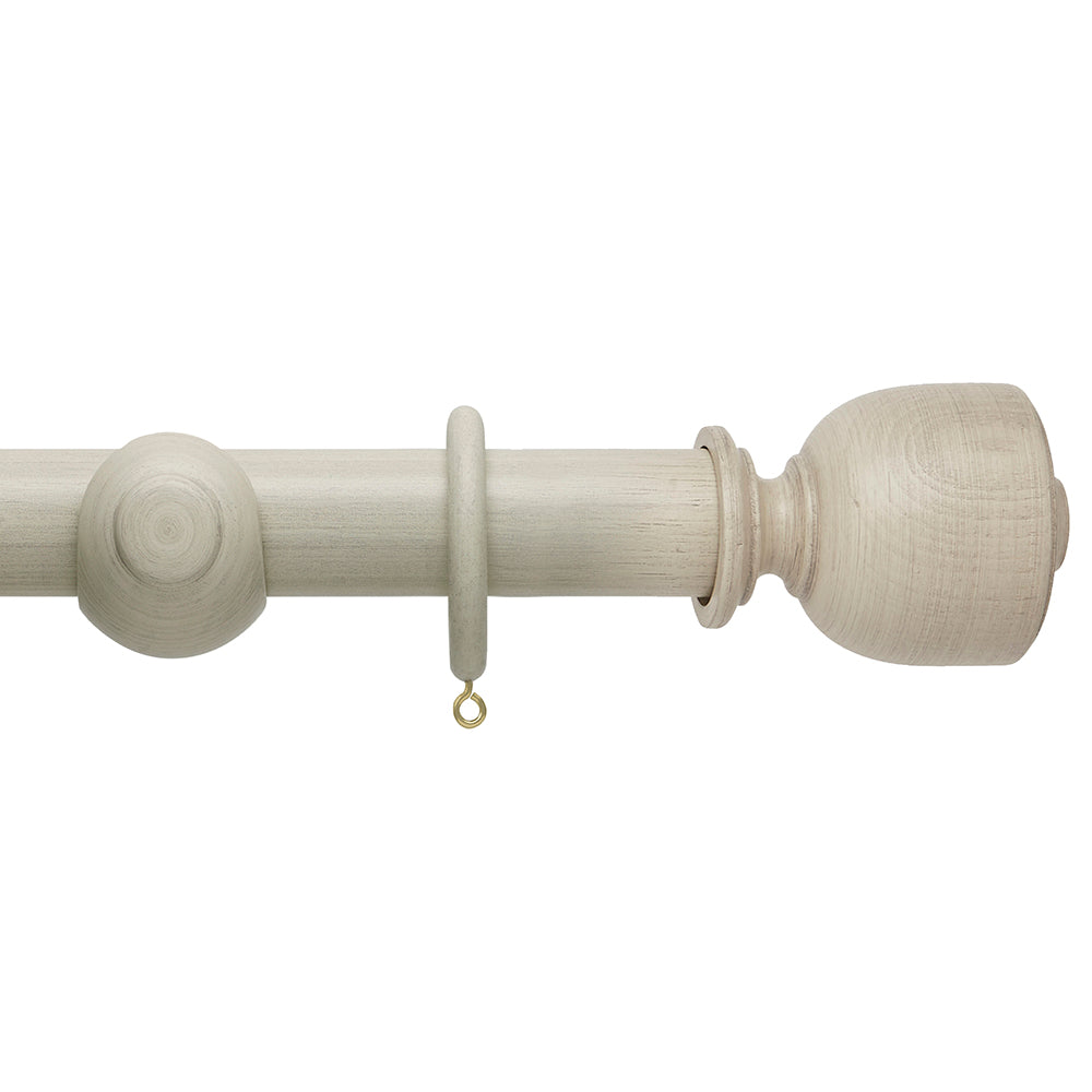 Hallis Origins Tulip Urn Curtain Pole Set in Limestone