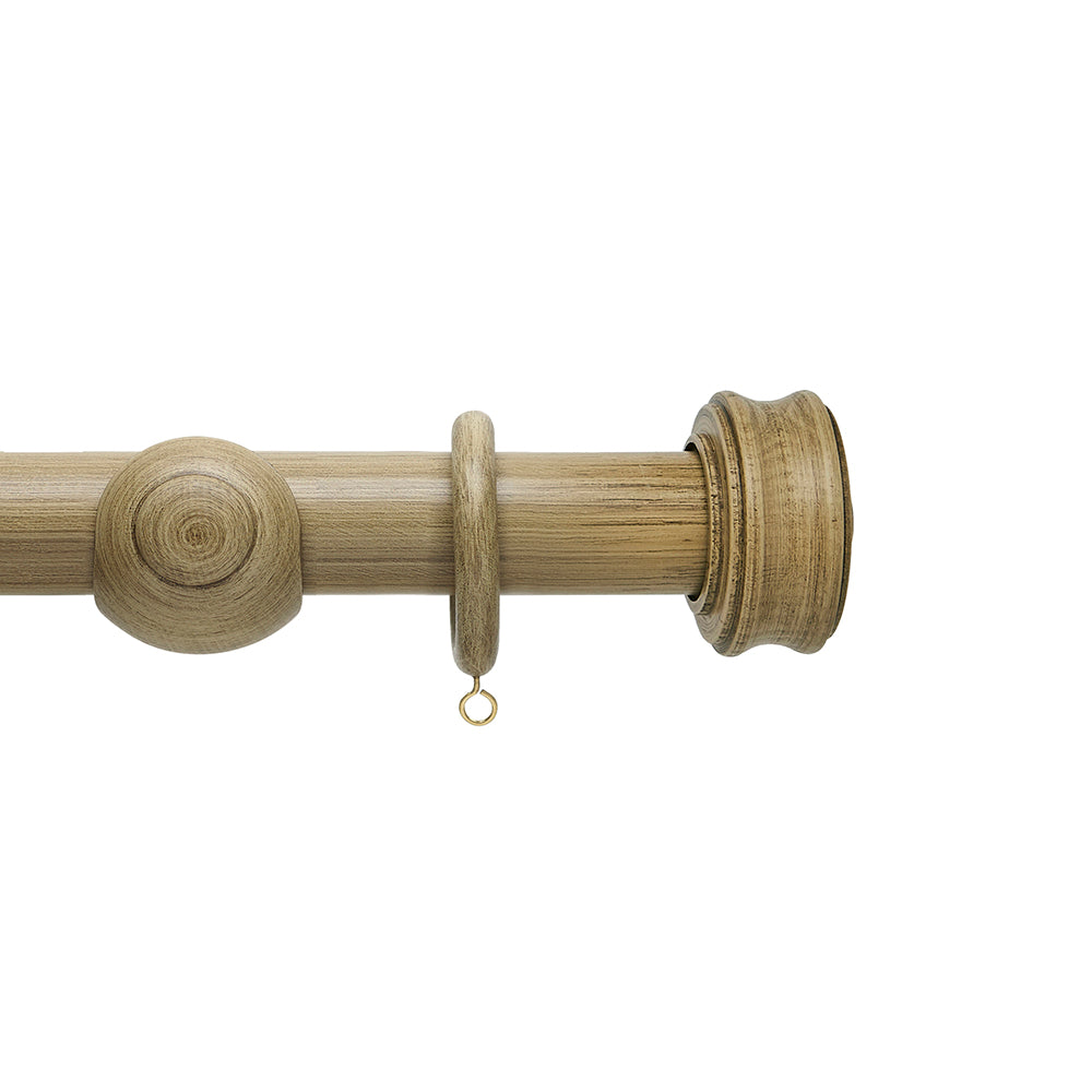 Hallis Origins Disc Curtain Pole Set in Shale