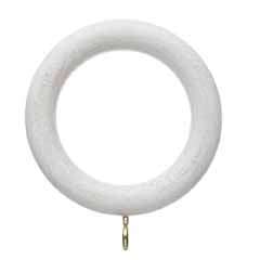 Hallis Origins Curtain Pole Rings in Chalk Stone