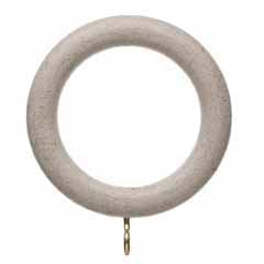 Hallis Origins Curtain Pole Rings in Flint Grey