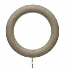 Hallis Origins Curtain Pole Rings in Millstone Grey