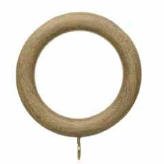 Hallis Origins Curtain Pole Rings in Quarry Stone