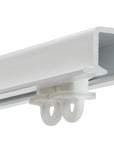 Silent Gliss 6243 Recessed Curtain Track in White