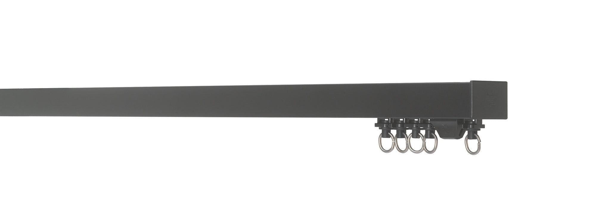 Silent Gliss 6970 Heavy Duty Curtain Track in Black