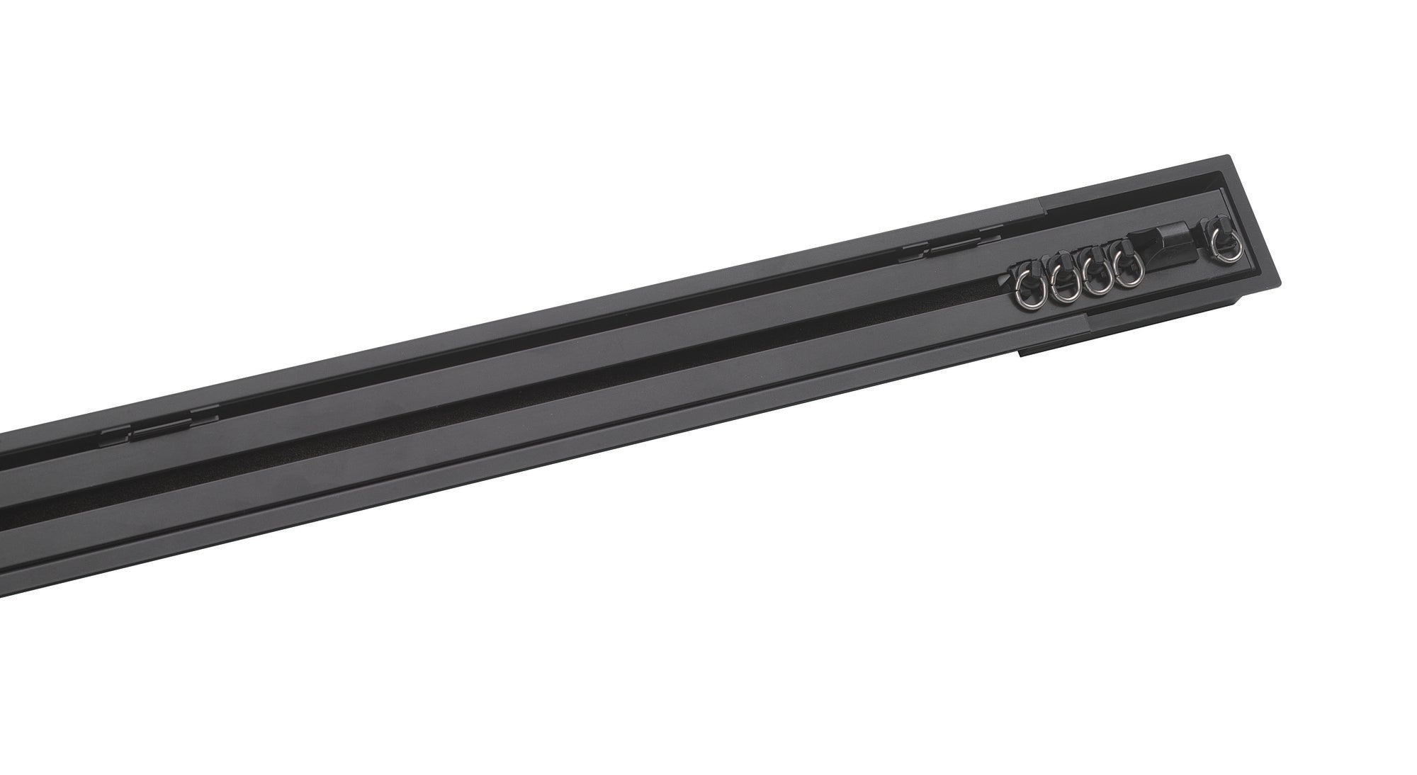 Silent Gliss 6970 Heavy Duty Curtain Track in Black