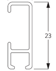 Silent Gliss 1080 Curtain Track in Silver