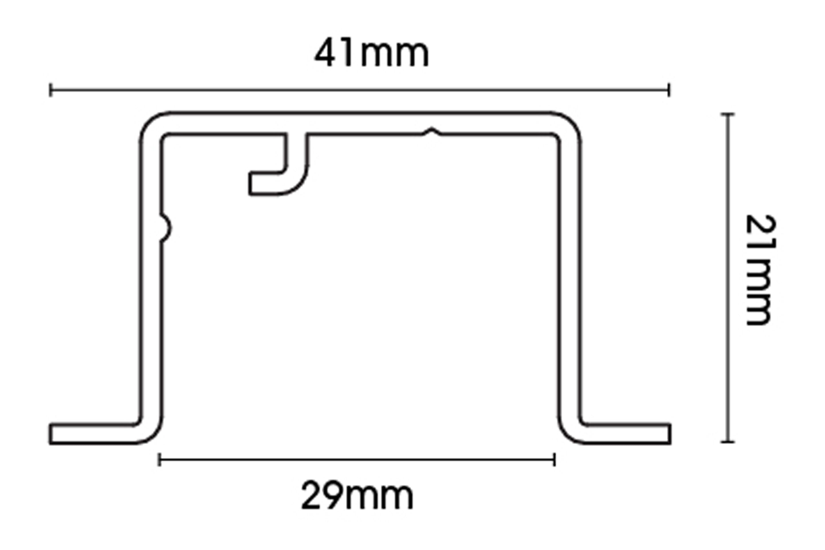 Recess Profile for Silent Gliss 6870 & 3870