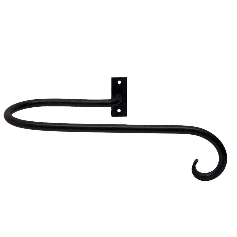 Hallis Artisan Curl Wrought Iron Holdbacks