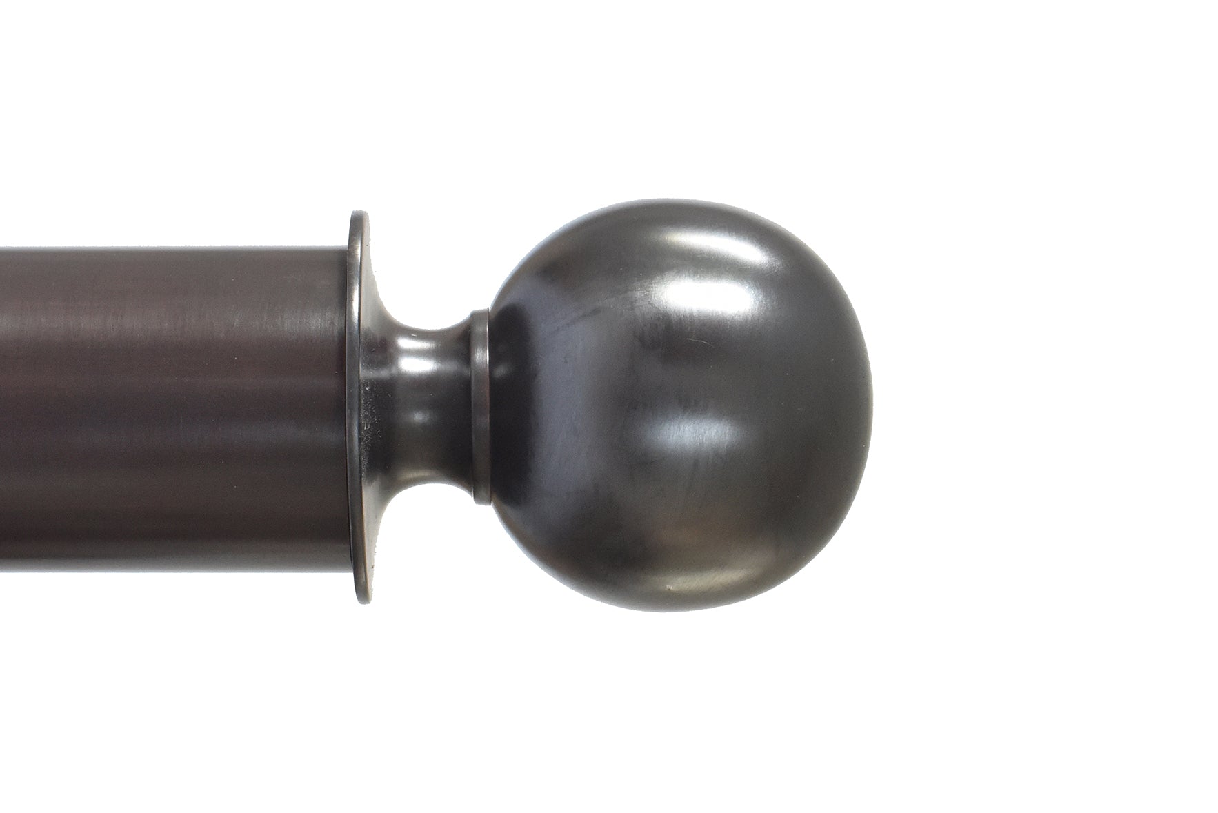 Tillys Classic Plain Ball Finial Curtain Pole Set in Bronze