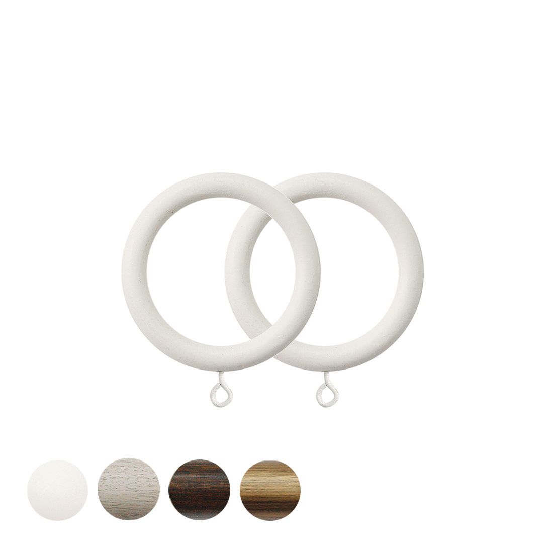 Jones Interiors Hardwick Curtain Pole Ring in Cotton