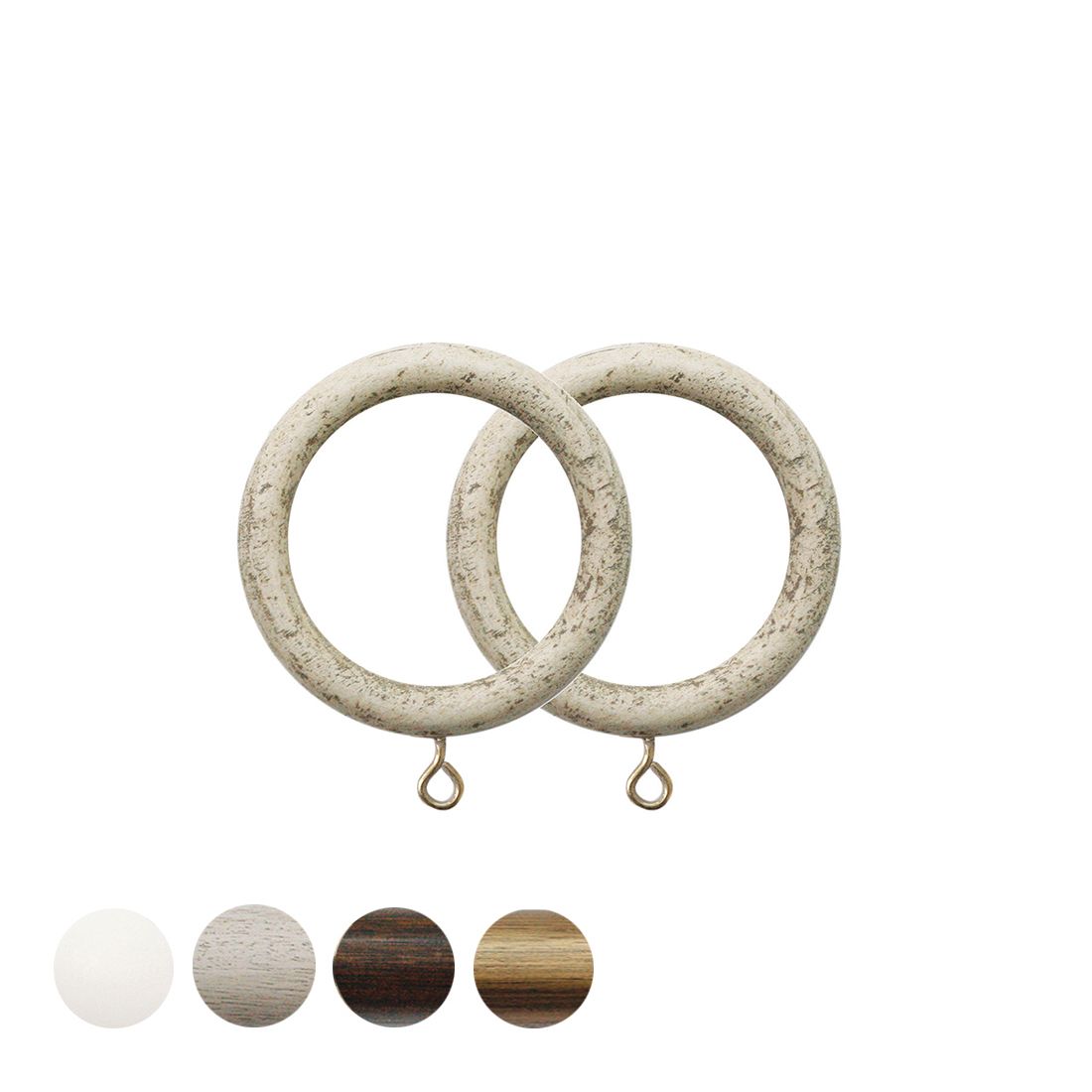 Jones Interiors Hardwick Curtain Pole Ring in Putty