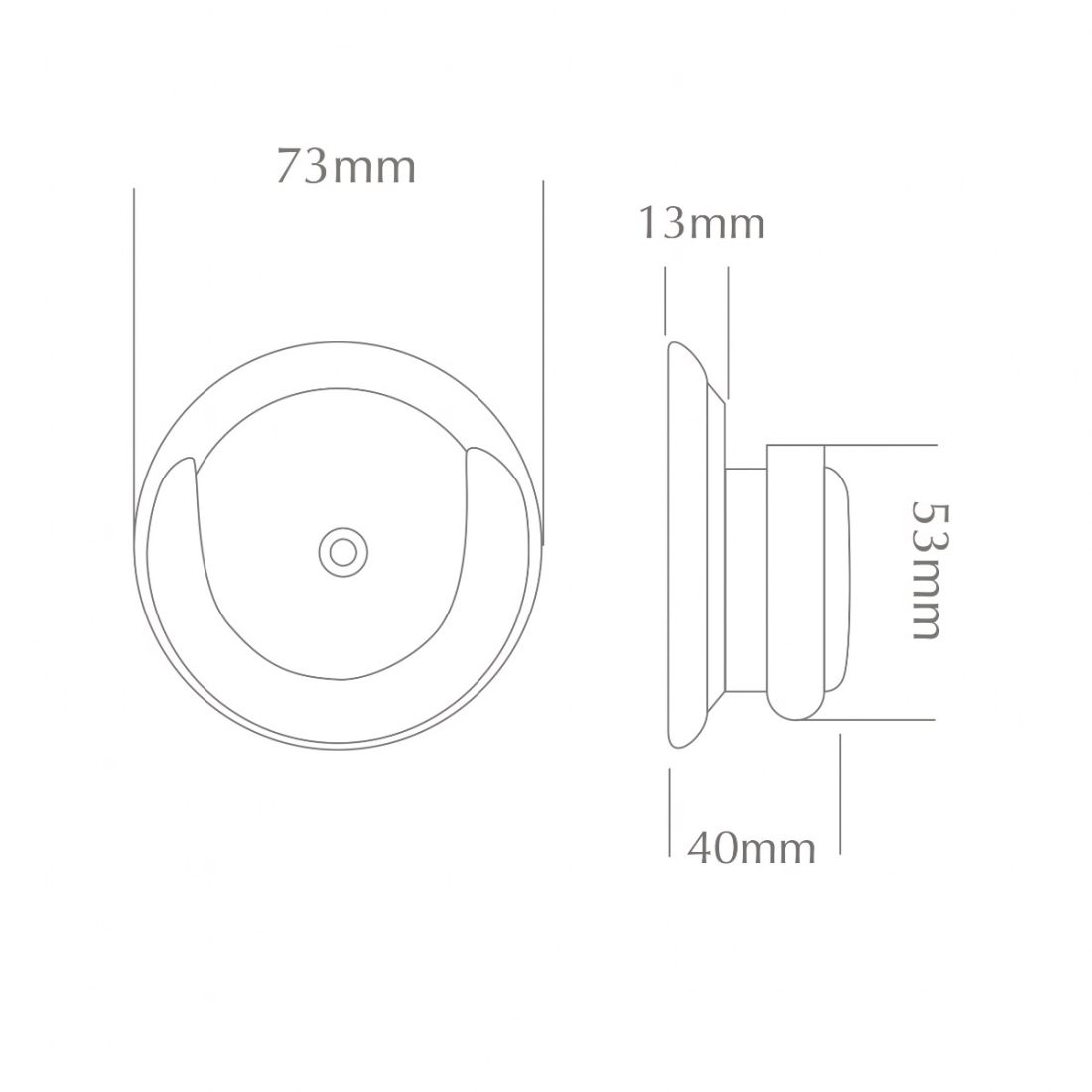 Jones Interiors Hardwick Recess Bracket in Oak | Pole Design UK