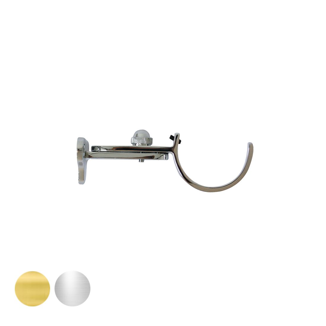 Jones Interiors Adjustable Centre Bracket in Chrome (For Florentine, Estate & Oakham Ranges)