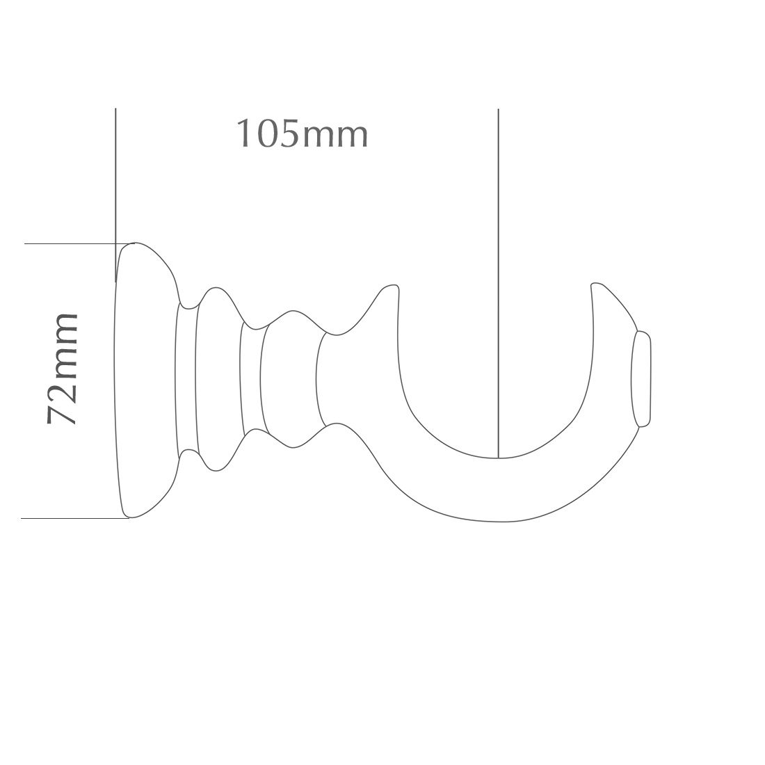 Jones Interiors Estate Bracket in Basalt