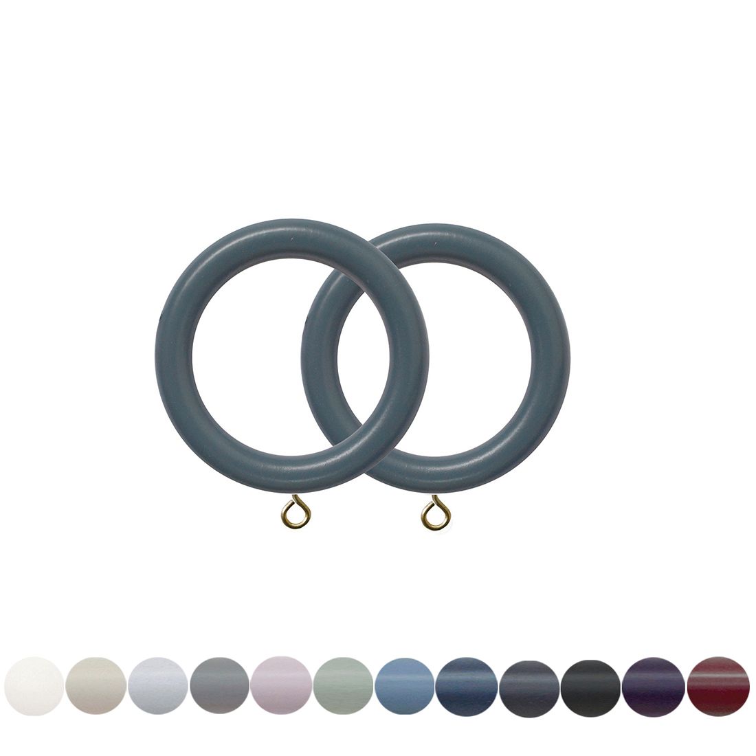 Jones Interiors Estate Curtain Pole Ring in Airforce