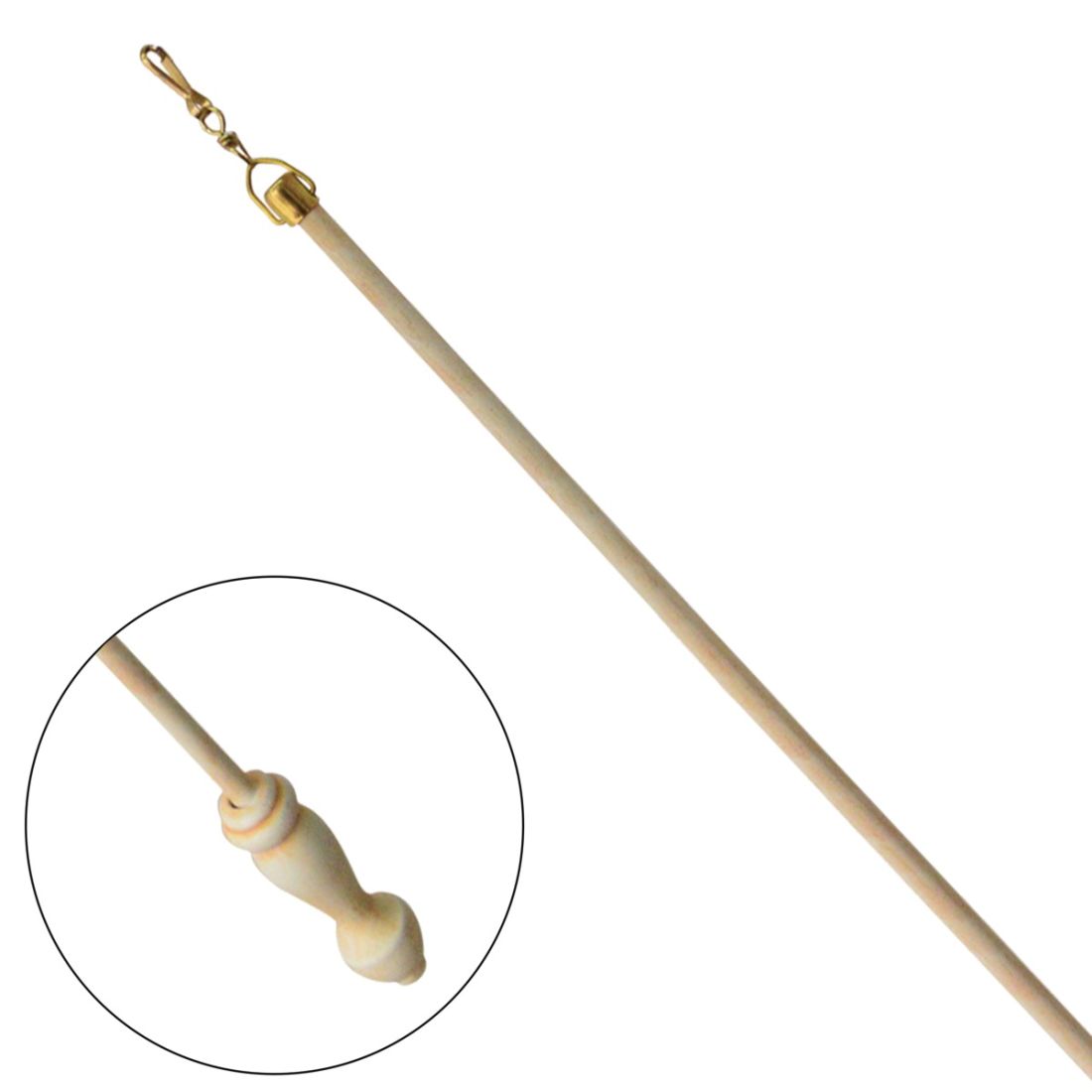 Jones Interiors Hardwick Draw Rod in Ivory