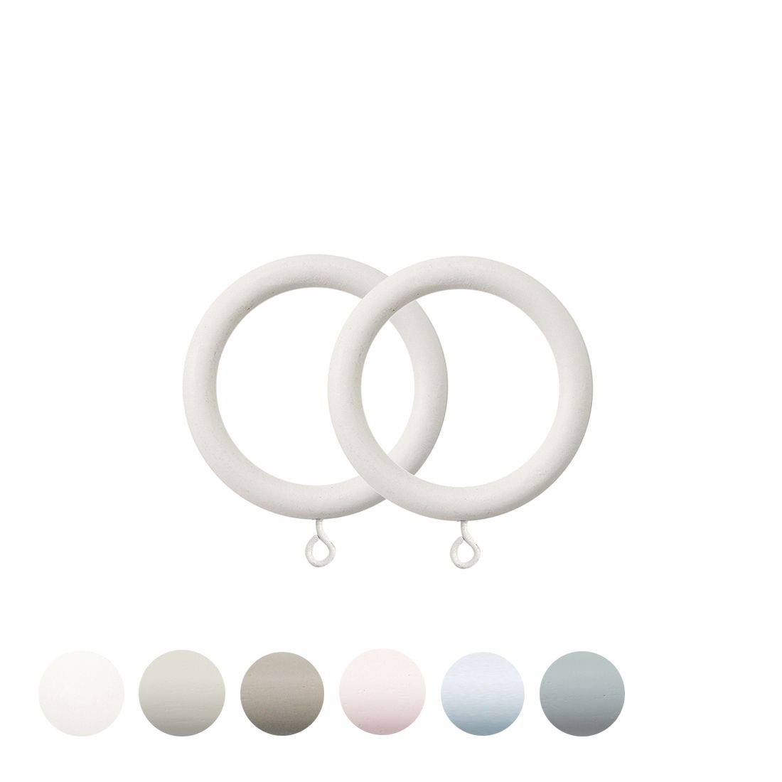 Jones Interiors Seychelles Curtain Pole Ring in Cotton