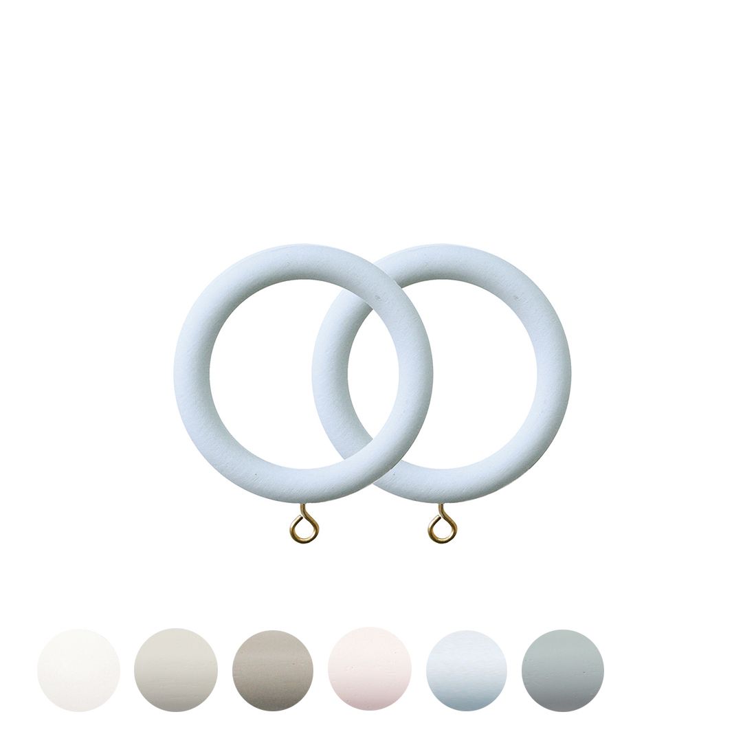 Jones Interiors Seychelles Curtain Pole Ring in Mist