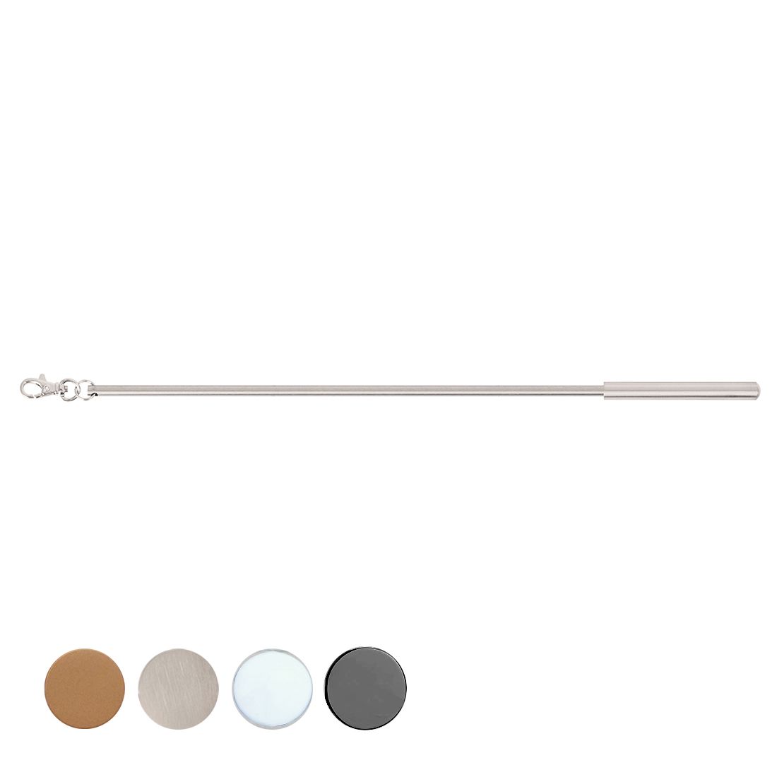 Jones Interiors 75cm Metal Curtain Draw Rods in Matt Nickel