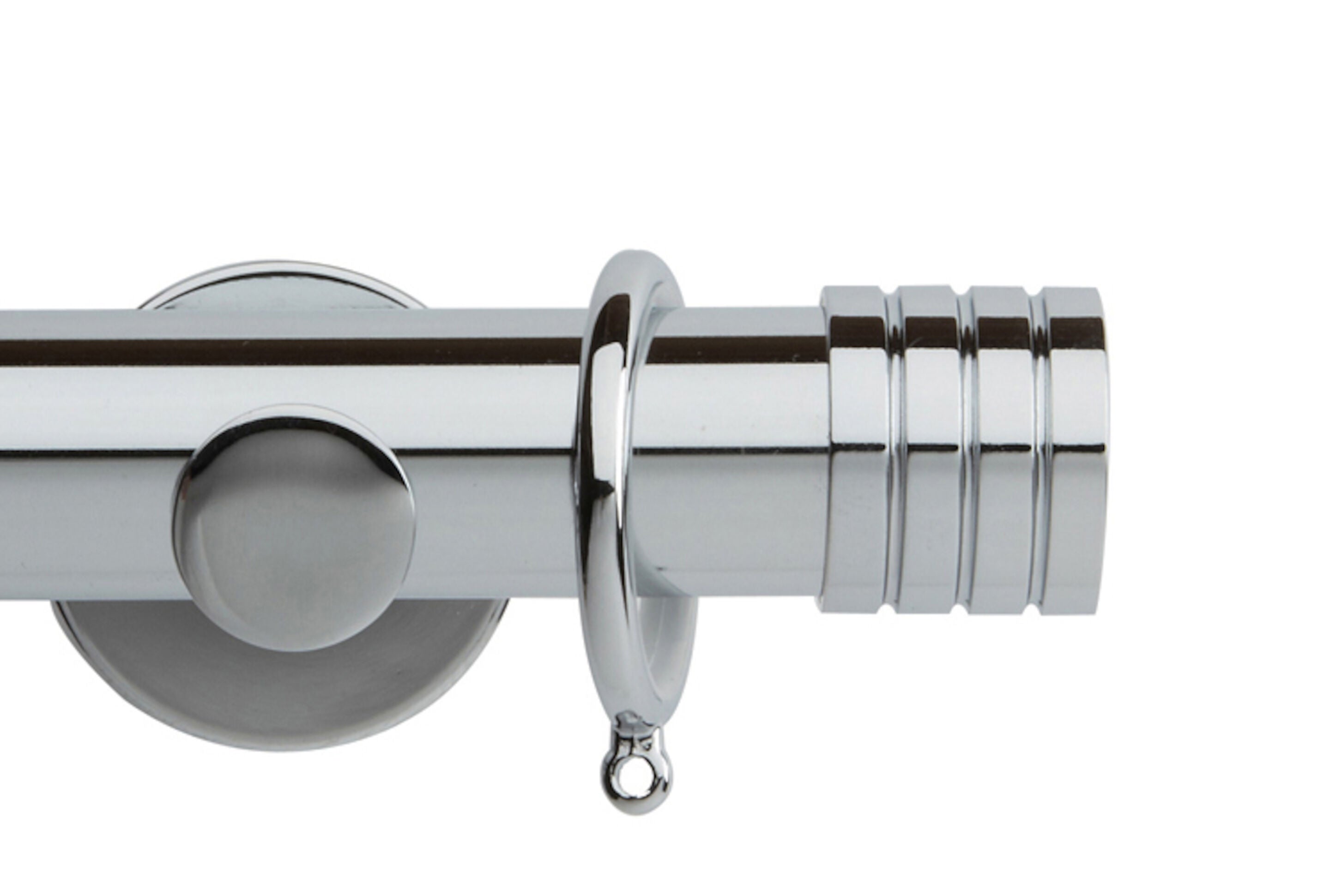 Hallis Neo Chrome Stud Curtain Pole Set