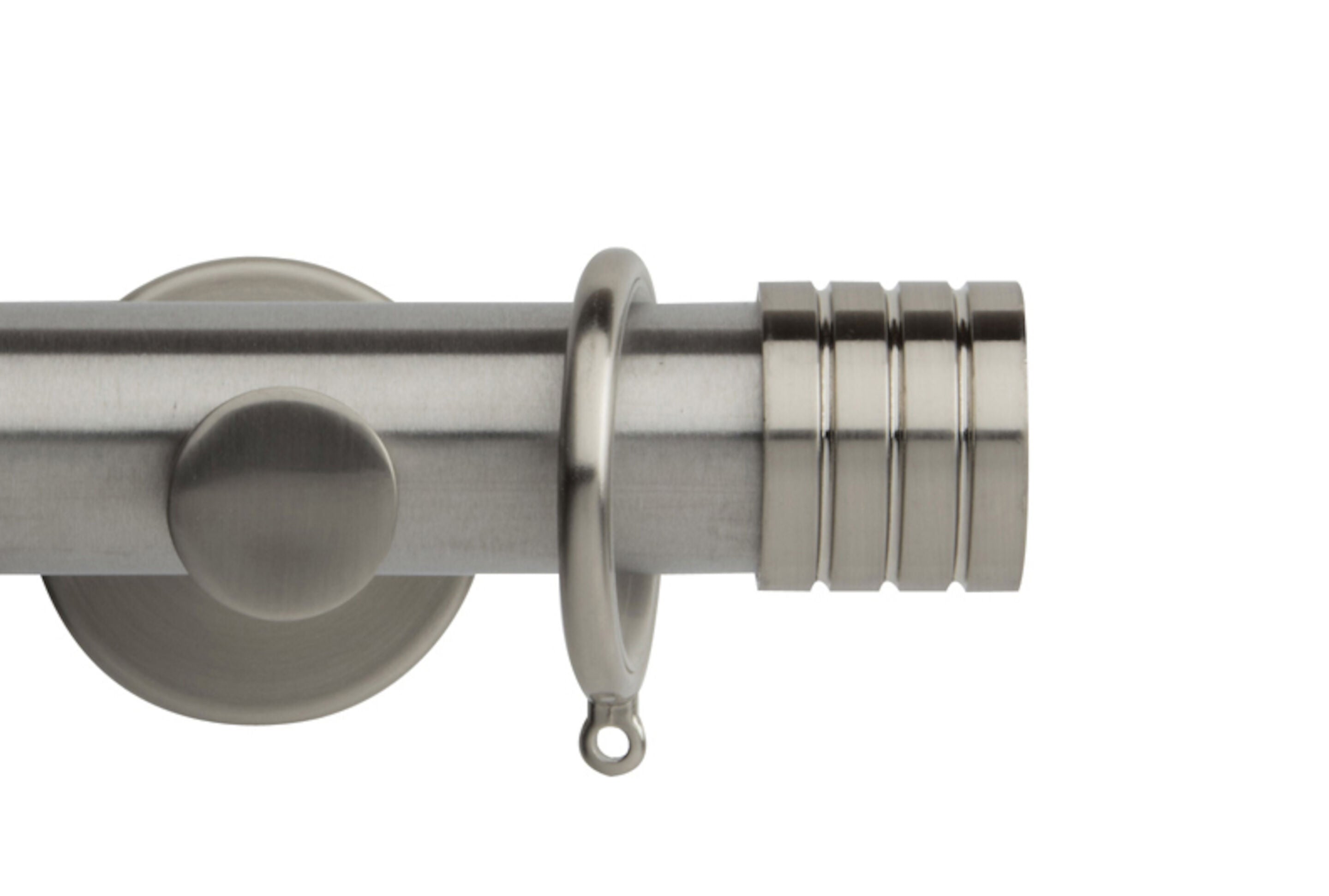 Hallis Neo Stainless Steel Effect Stud Curtain Pole Set