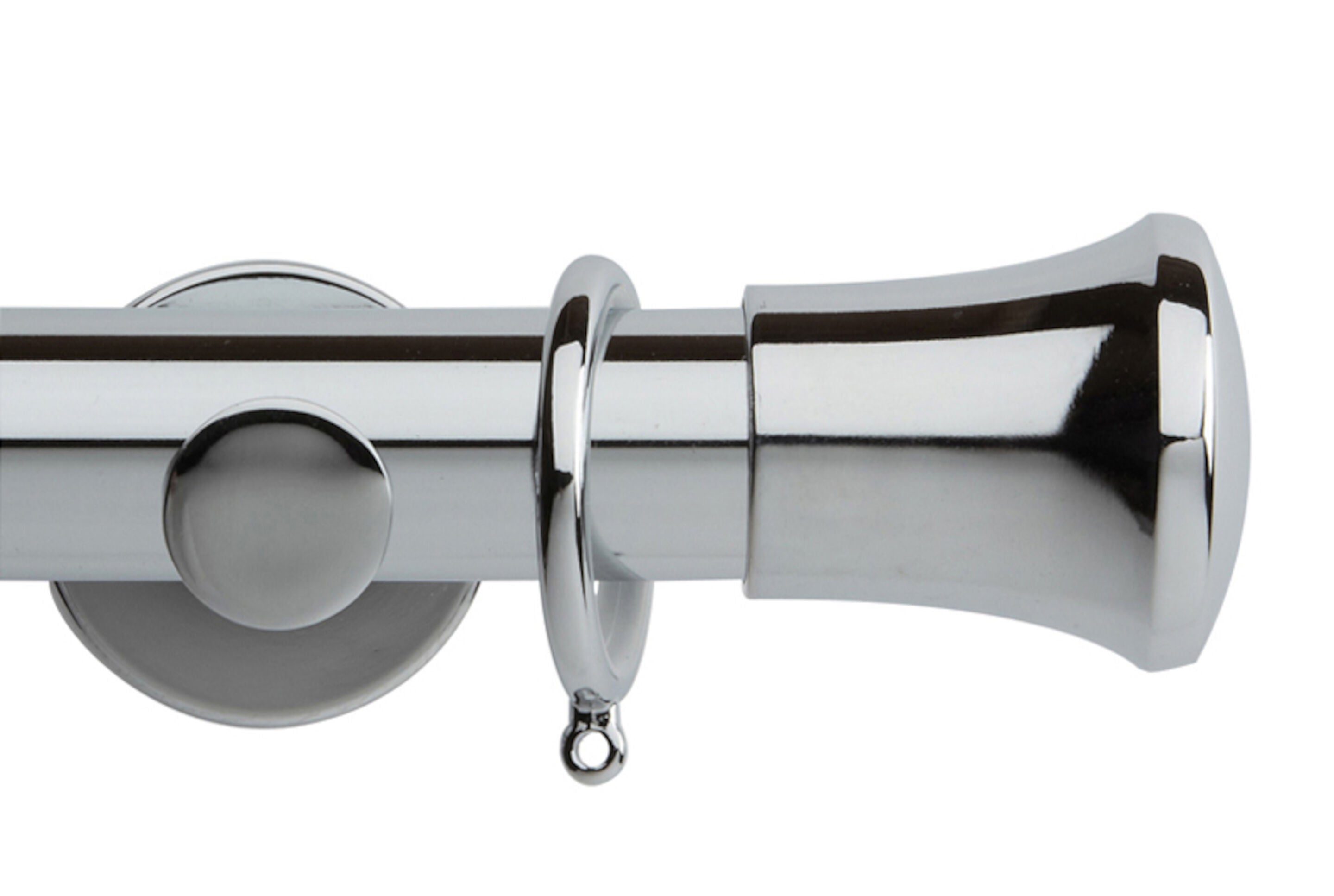 Hallis Neo Chrome Trumpet Curtain Pole Set