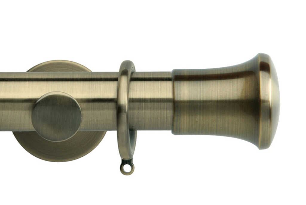 Hallis Neo Spun Brass Trumpet Curtain Pole Set
