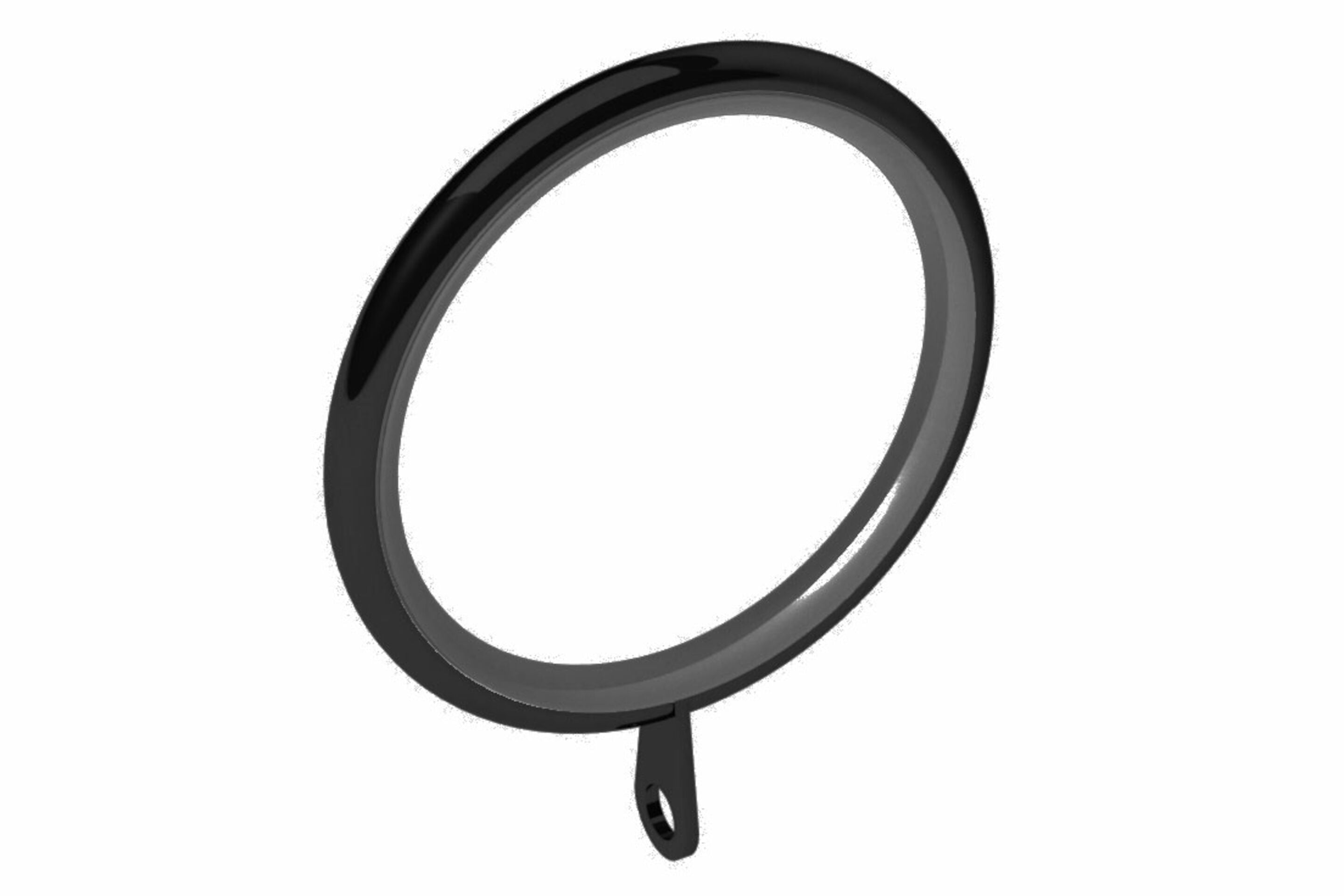 Integra Matt Black French Curtain Pole