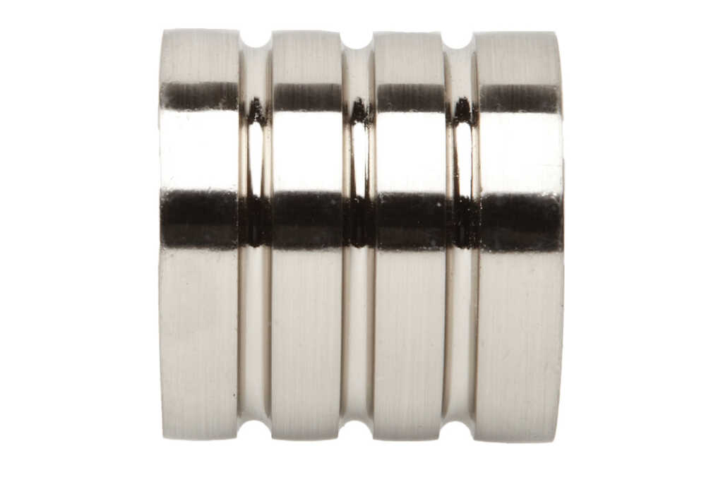 Hallis Neo Stainless Steel Effect Stud Curtain Pole Set