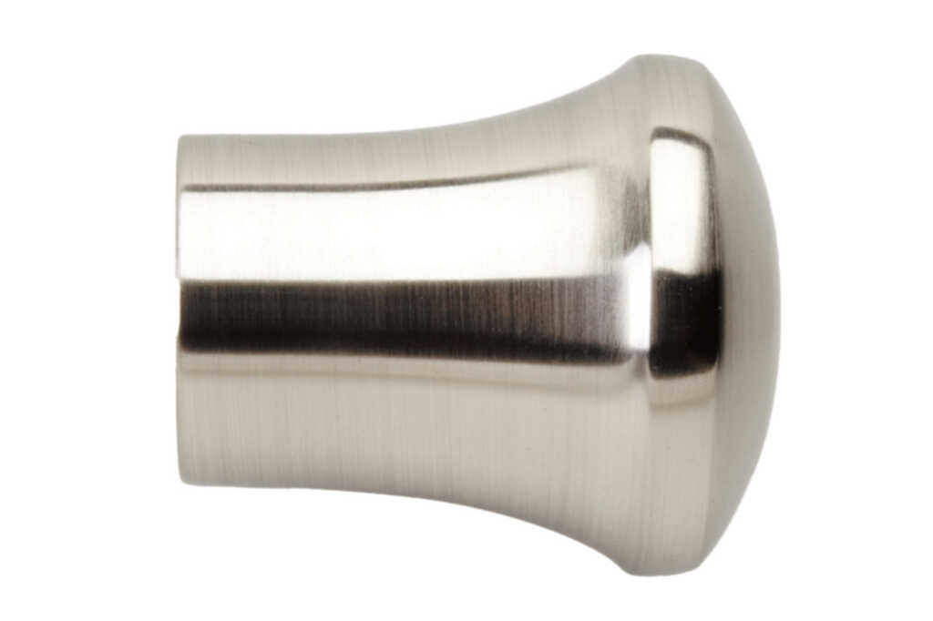 Hallis Neo Stainless Steel Effect Trumpet Curtain Pole Set