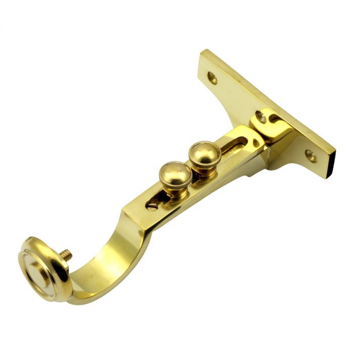 Solid Brass Curtain Pole Centre Bracket