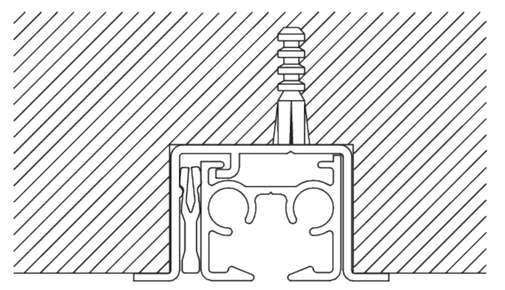 Recess Profile for Silent Gliss 6870 & 3870