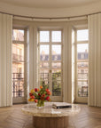 Motorised Metropole fitted around a living room bay window