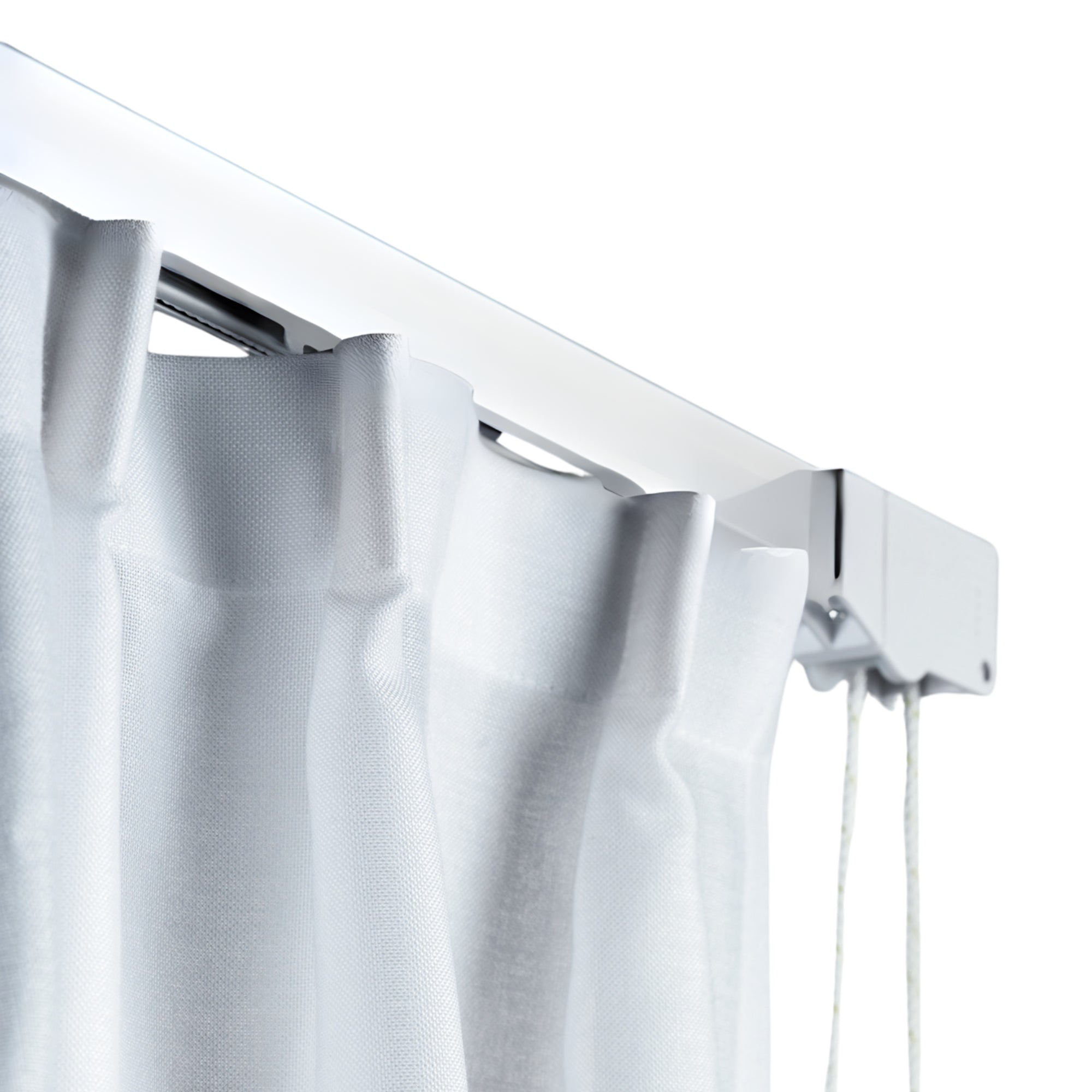 Silent Gliss 3000 Corded Curtain Track in White